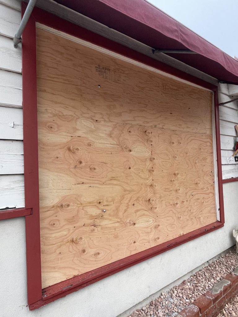 Boarded Up Window